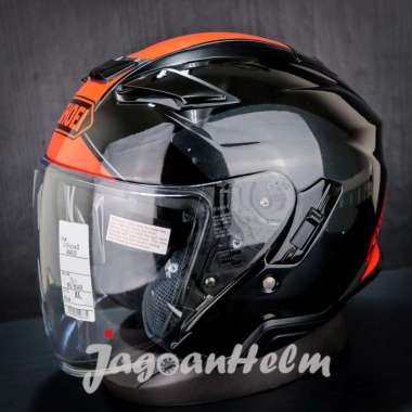 SHOEI HELM J-CRUISE II ADAGIO TC-1 | RED BLACK | JCRUISE2 DOUBLE VISOR M