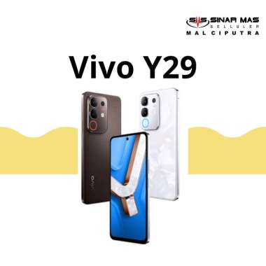Vivo Y29 6/128GB New Garansi Putih Marmer