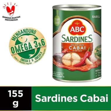 MEGA Ramadhan - SARDEN SAUS CABAI ABC SARDINES IN CHILLI SAUCE 155GR