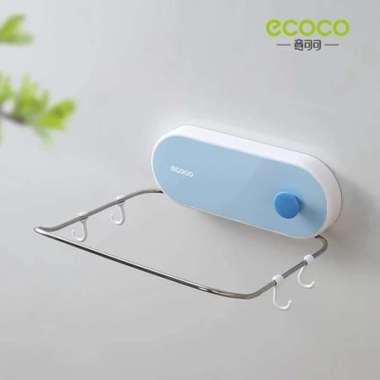 ECOCO Simple Folding Washbasin Stand - Rak gantung Besi Stand Gantung multifungsi moden minimalis St