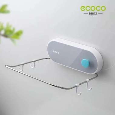ECOCO Simple Folding Washbasin Stand - Rak gantung Besi Stand Gantung multifungsi moden minimalis St