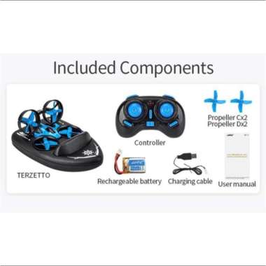 Terzetto 3in1 Drone Mini Ground Water Air Racing terzetto