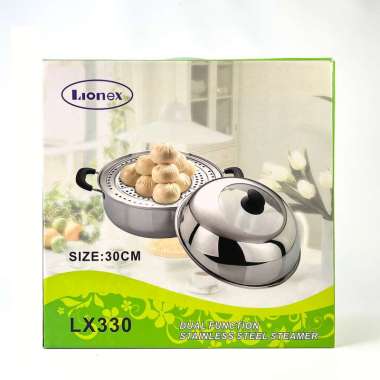 Lionex Panci Kukusan Stainless Steel – 30cm
