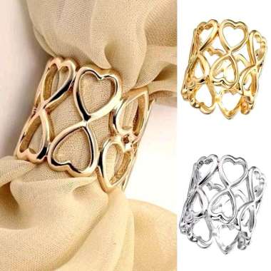Layali Love Hijab Scarf Syal Ring Cincin Multifungsi Styling Jilbab Kedudung Pin Bros Brooch Muslim