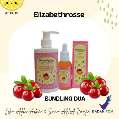 PROMO PAKET BUNDLING AHA SERUM BOOSTER & BODY LOTION ALPHA ARBUTIN MENCERAHKAN KULIT BPOM