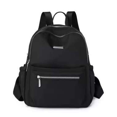 Tas Ransel Hitam dengan Selempang Ransel Chibao Import Mode Korea elegan Cewek Tas Hitam Remaja lucu