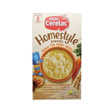 Cerelac HOMESTYLE Meals - Bubur Bayi 6-8 bulan TIM AYAM WORTEL