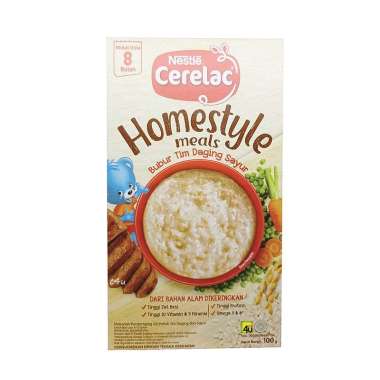 Cerelac HOMESTYLE Meals - Bubur Bayi 6-8 bulan TIM DAGING SAYUR