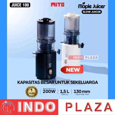 MITO MAPLE JUICER 1.5 Liter / SLOW JUICER MITO JUICE100 / EASY CLEAN CREME