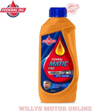 Oli Federal Matic Y40 20W-40 JASO MB 800ML / Oli Matic Federal
