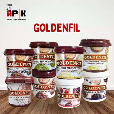GOLDENFIL 1 KG BERBAGAI RASA HAZELNUT CRUNCHY