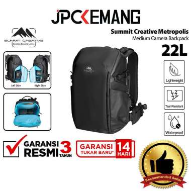 JPC KEMANG Summit Creative Metropolis 22L Medium Camera Backpack Ransel Tas Kamera Bag 22 L GARANSI