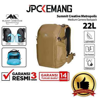 JPC KEMANG Summit Creative Metropolis 22L Medium Camera Backpack Ransel Tas Kamera Bag 22 L GARANSI