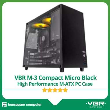 VBR M-3 Compact Micro Black High Perfomance M-ATX PC Case Casing