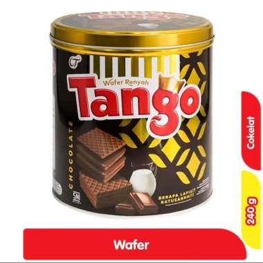 Tango Wafer Tango Cokelat Vanila Kaleng 240gr vanila