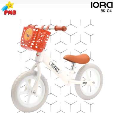 Sepeda Anak Balance Bike PMB Iora BK04 Push Bike BK 04 Cream