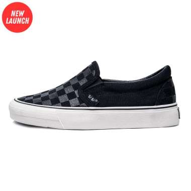 SABA Checkerboard ALL Black - Sepatu Sneakers Pria Wanita Original 100% CH 02 43