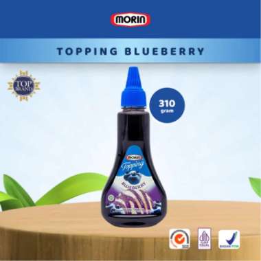 Morin Topping Caramel Coklat Strawberry Blueberry 310 Gr, Rasa Blueberry