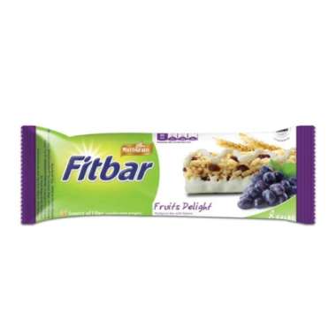 Fitbar snack bar 20 gram (keju / choco delight / fruits delight / tiramisu delight) fruits delight