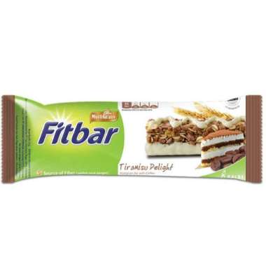 Fitbar snack bar 20 gram (keju / choco delight / fruits delight / tiramisu delight) tiramisu delight