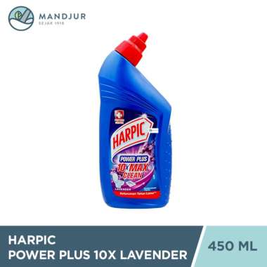 Harpic Power Plus 10X Max Clean Lavender 450 ml - Cairan Pembersih Toilet
