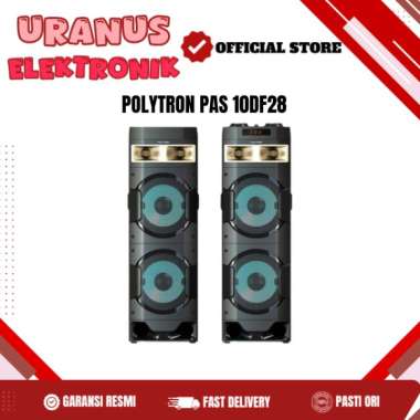 POLYTRON PAS 10DF28 SPEAKER ACTIVE DUAL WOOFER 10 INCH SUPER BASS TONE CONTROL PAS 10DF28 PAS-10DF28