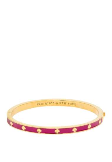 Kate Spade Spot The Spade Hinged Bangle Candied Plum