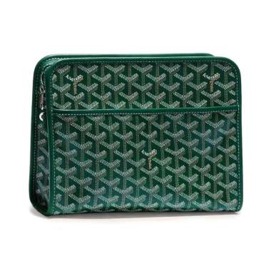 Goyard Trousse Jouvence MM Clutch Bag Green Green