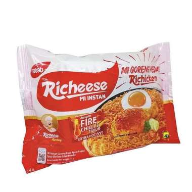 Nabati richeese mie goreng keju level 0 / level 3 extra hot / pedas richicken / ramen fire level 3 /