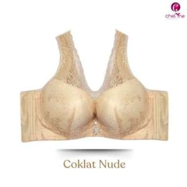 Chelyne BH Premium Busa X6010 Brukat Lace Mix Spandex Dengan Kawat Penyangga Full Cup - Big Size Bra