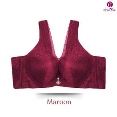 Chelyne BH Premium Busa X6010 Brukat Lace Mix Spandex Dengan Kawat Penyangga Full Cup - Big Size Bra