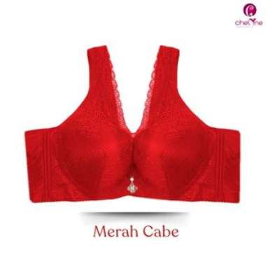 Chelyne BH Premium Busa X6010 Brukat Lace Mix Spandex Dengan Kawat Penyangga Full Cup - Big Size Bra