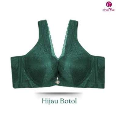 Chelyne BH Premium Busa X6010 Brukat Lace Mix Spandex Dengan Kawat Penyangga Full Cup - Big Size Bra