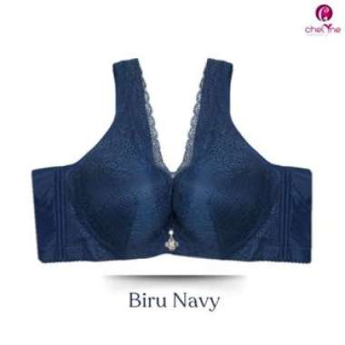 Chelyne BH Premium Busa X6010 Brukat Lace Mix Spandex Dengan Kawat Penyangga Full Cup - Big Size Bra