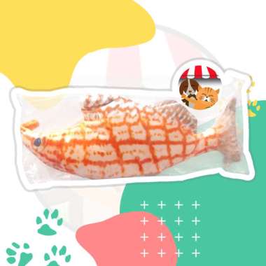Mainan Kucing Dancing Fish Dengan Catnip - MAINAN IKAN KUCING BERGERAK Mainan Boneka Ikan Bisa Gerak