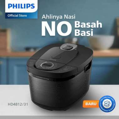Philips Digital Rice Cooker Magicom 1.8 L - 3000 Digital Series HD4812 - 18 Menu Masak - Anti Lengke