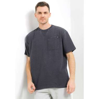 Obermain Kaos Pria DOMINIC Black OPC25010BK Black XL