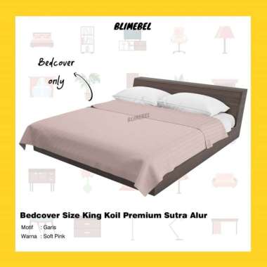 [PREMIUM] Bedcover Premium Sutra Alur ASLI 150x240 cm