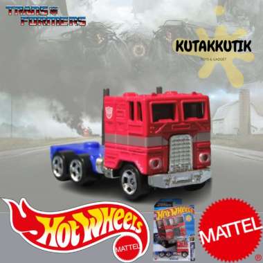 Hotwheels Mobil Trailer Truk Optimus Prime Transformers Lot F 2025 HW Screen Time