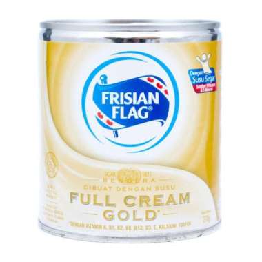 Frisian flag susu kental manis coklat / putih / gold kaleng 370 gram gold
