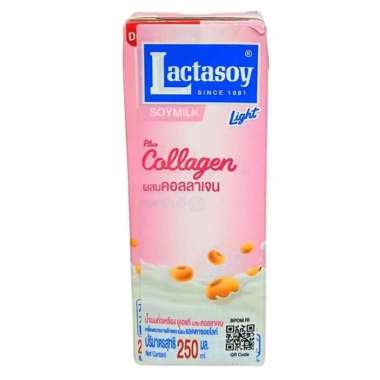 Lactasoy susu kacang kedelai coklat / original / unsweetened / collagen 250 ml collagen