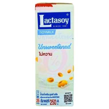 Lactasoy susu kacang kedelai coklat / original / unsweetened / collagen 250 ml unsweetened