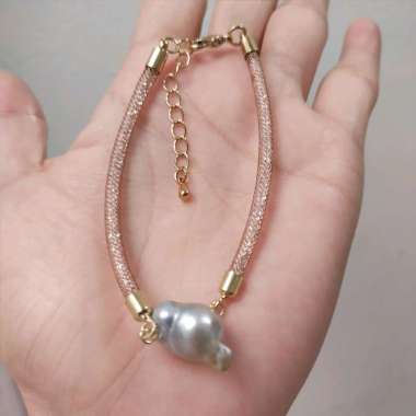 Bersertifikat Gelang Mutiara Laut Baroq