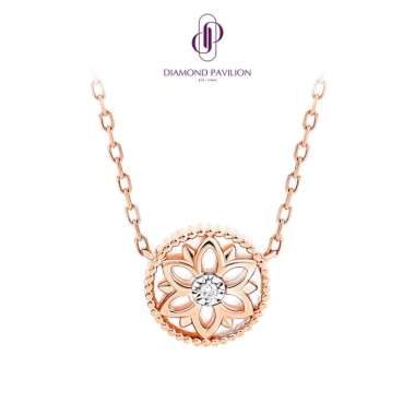 Diamond Pavilion Kalung Emas Batu Berlian Elvarette Necklace, Model Model 4
