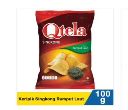 qtela keripik singkong 100g RUMPUT LAUT