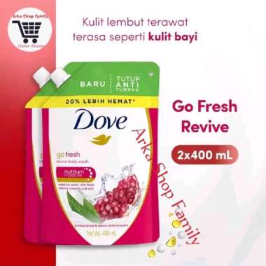 Promo Harga Dove Body Wash Go Fresh Revive 400 ml - Blibli