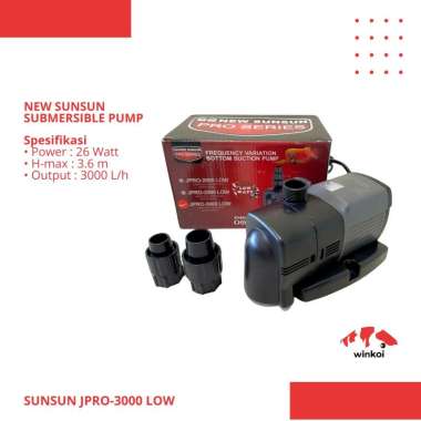 Pompa Celup Aquarium Kolam Ikan New Sunsun JPRO 3000 LOW 3000Lph