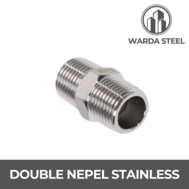 Double Nepel 1/2" Stainless - Dobel Nipple Nepple Nippel Nipel 1/2 Inch