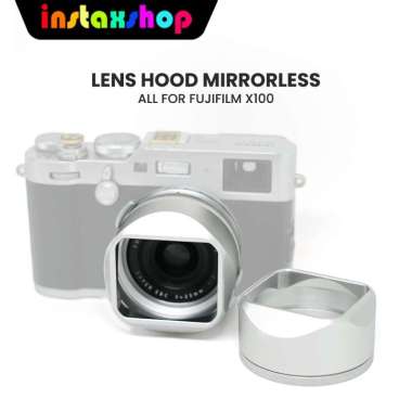 Lens Hood Metal Fuji X100 X-100 VI/V/F/T/S Mirrorless Digital Camera Fujifilm Adapter Ring Protectiv