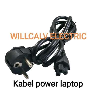 Kabel power laptop Notebook charger adaptor kaki 3 hole